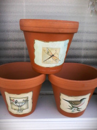 NEW CLAY POTS-OUT OR INDOORS-SOLD PPU
