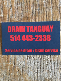Drain Tanguay 514 443-2338 service de drain / drain service