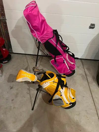 Kids golf clubs, two sets for beginners, brand new., View more