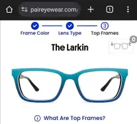 Larkin Ocean Blue Paireyewear lunettes 
