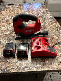 Milwaukee M18 FUEL Jigsaw with 2 Batteries and Charger