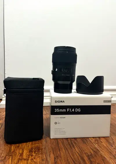 Sigma 35mm f/1.4 DG Art Lens (Sony E-Mount) – Mint Condition, View more