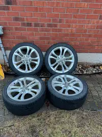 Set of 18” OEM Audi S4 Rims on Nord Frost Winter Tires