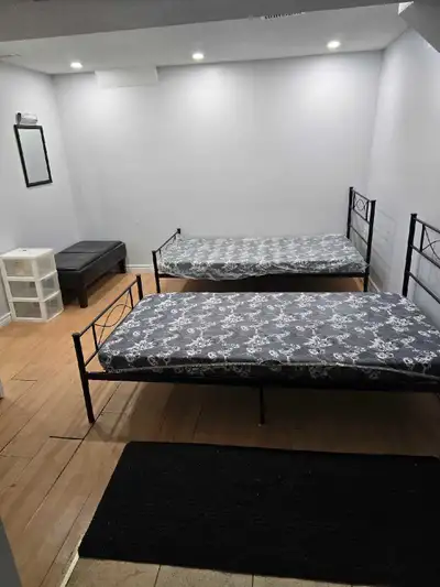 Furnished Shared room . $400 or private room $600 for males avaliable in house furnished including u...