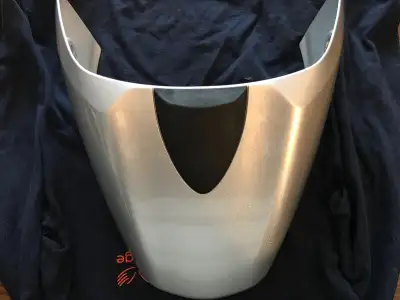 New Factory Original Rear Seat Cowl Cover Mono Posto metallic Silver high gloss oem New & used parts...
