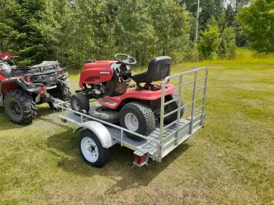 Brand new galvanized 4 x 6 utility trailer, manufactured by DK2 out of Burlington, Model MMT4X6OG. 2...