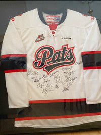 Regina Pats Framed 2018 Memorial Cup Jersey