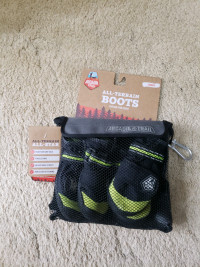 Dog Boots  Arcadia trail dog boots large size with bag $35