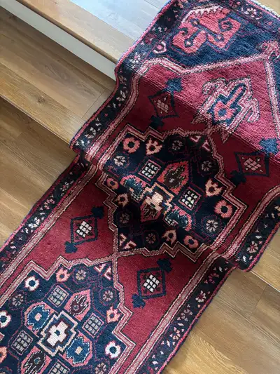 Long Persian Hand knotted Runner / Rug , View more