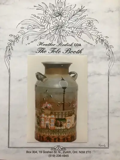 The Tole Booth “Garrisons Town” Tole Painting PATTERN - Unused, View more