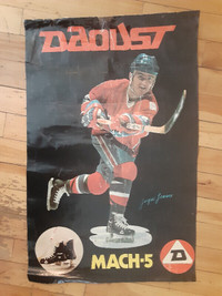 POSTER DE HOCKEY VINTAGES DE JACQUES LEMAIRE CANADIENS MONTREAL