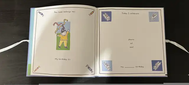 2 Memory Books: Baby Keepsake Memory Book & Birthday Memory Book in Other in Markham / York Region - Image 10
