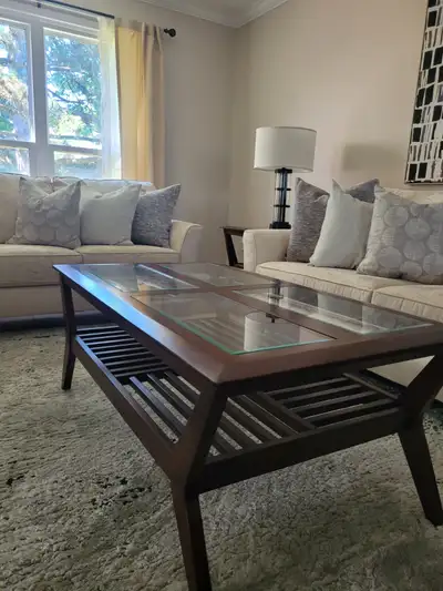 Coffee Table + 2 end tables, View more