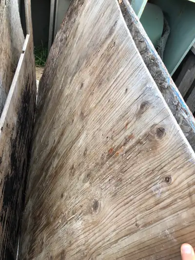 I have piles and piles of old plywood and OSB out here. 1/4” plywood- 20-50 cents / square foot 3/8”...
