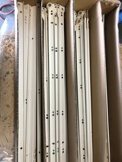 White Cabinet Drawer Slides / Runners, View more