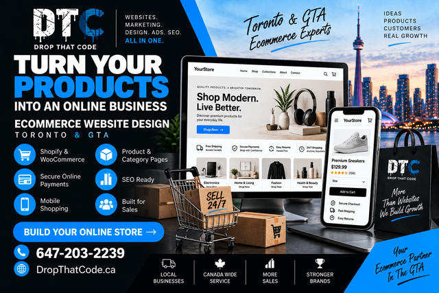 eCommerce Website Design Toronto – Sell Your Products Online