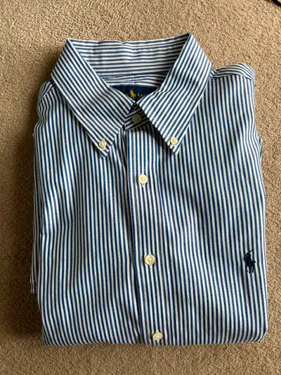 Mens Ralph Lauren Long Sleeve Shirt 16 1/2 neck, View more