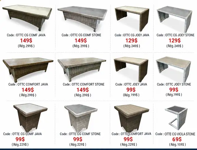 VENTE LIQUIDATION Meubles jardin tabourets Outdoor Furniture in Patio & Garden Furniture in City of Montréal - Image 5