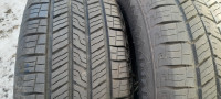 Tires, two, close to new, 18 inch, 260