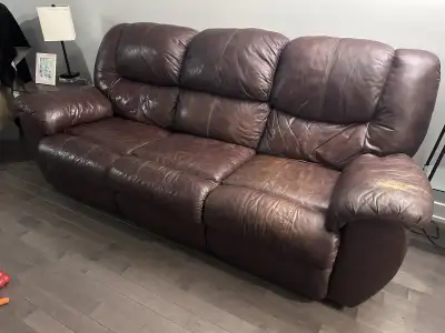 Leather sofa, View more