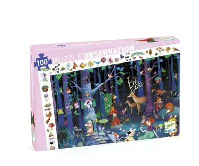 Djeco 100 Piece Observation Puzzle - Enchanted Forest 24 x 15", View more