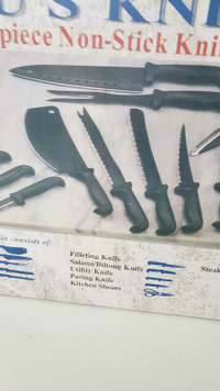 New Non- Stick knife set for kitchen $25