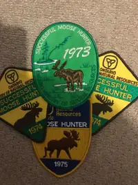 1973-74-75 Mnr moose crests