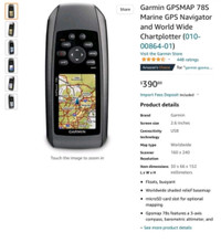 Garmin gps 78s. Nice detailed compass. Hunting or off roading, t
