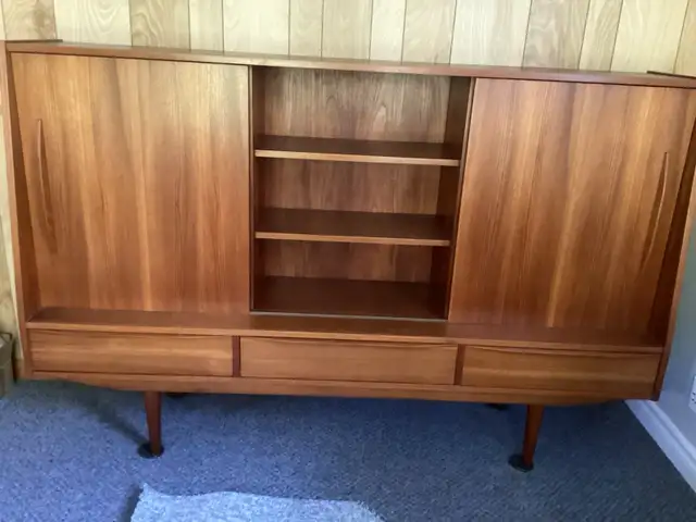 Danish teak high sideboard mid century in Storage & Organization in Ottawa - Image 2