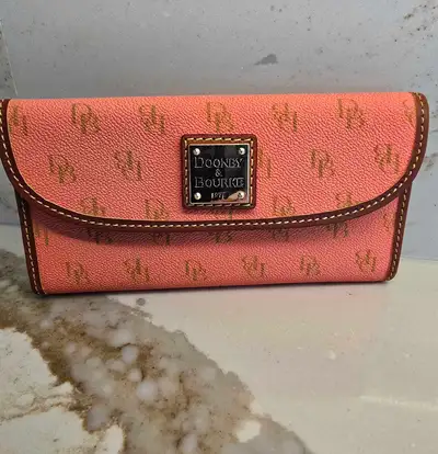 New Coral Monogram Dooney Bourke Wallet , View more