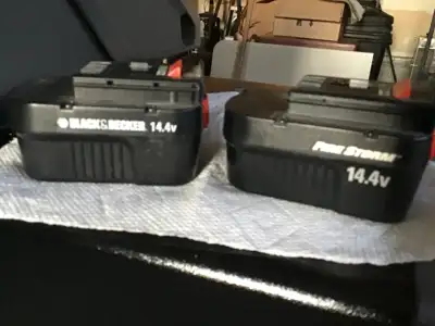 2  BLACK & DECKER 14.4 VOLT POWER PACK BATTERIES, View more