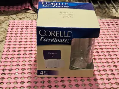 Corelle Coordinates - Shadow Iris Glasses (4 pack), View more