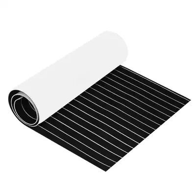 Black White Marine Floor Faux Teak EVA Foam Boat Deck 300195, View more