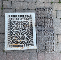 Antique cast iron grates wall grate