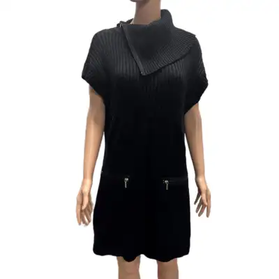 Puli Women’s Black Knit Sweater Dress XL – Like New, View more