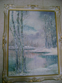 OLD OIL PAINTING SIGED