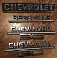 Emblèmes Chevy Van 20 Beauville 1983-89