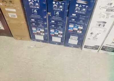 These are all new open box TCL Or HISENSE 50" & 55" Qled, 4k google or 4k roku tvs while supplies la...