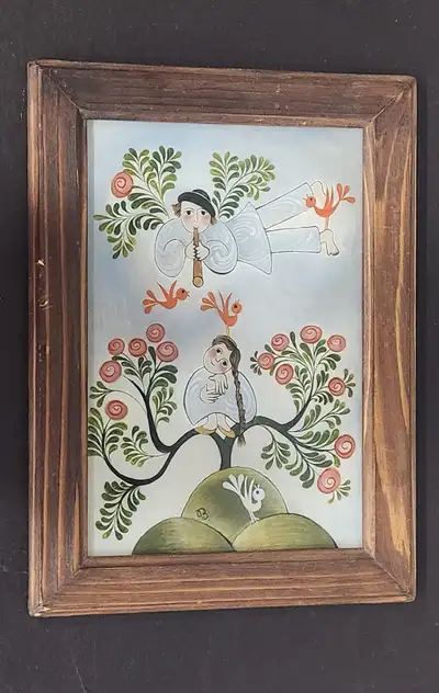 Glass Painting Original, signed by Artist, View more