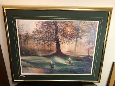 Gold Picture Frame with Tree Picture, View more