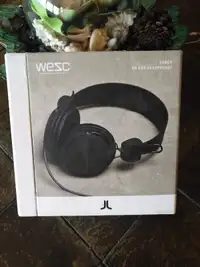 NEW WeSC Matte Conga On-Ear Headphones Black