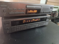 JVC vintage receiver and matching cd player 