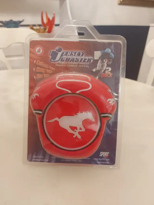Calgary stampeders jersey coasters 