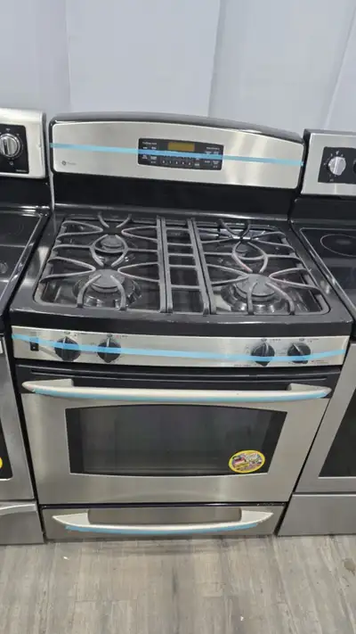 GE GAS STOVE RANGE OVEN STAINLESS STEEL , View more