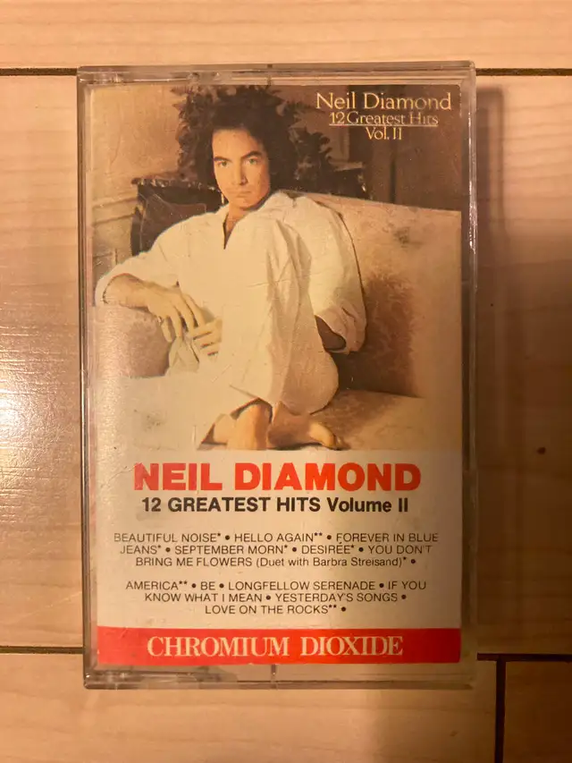 Neil Diamond 12 Greatest Hits Volume 2 Music Cassette