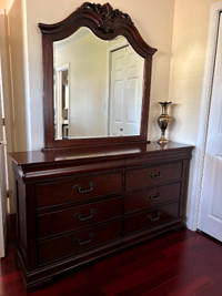 Antique Cabinet with Mirror