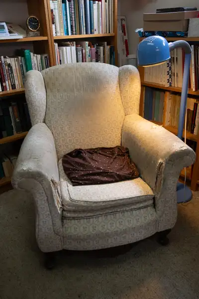 High Back Overstuffed Armchair, View more