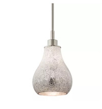 Crystal Ball Light Pendant with Mosaic Crackle Shade