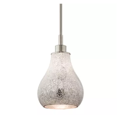 Crystal Ball Light Pendant with Mosaic Crackle Shade, View more