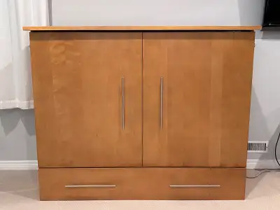 Solid Wood Cabinet Bed (Double Size), View more